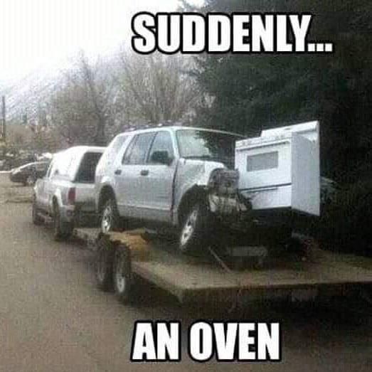 ...an oven