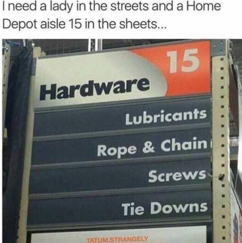 Hardware aisle 15
