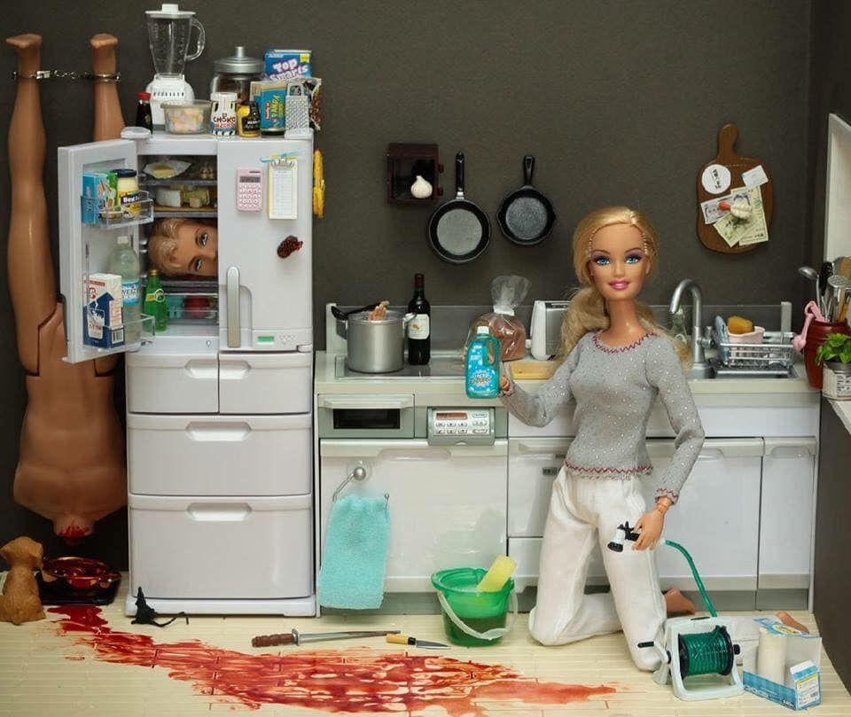 Crime Scene Barbie!