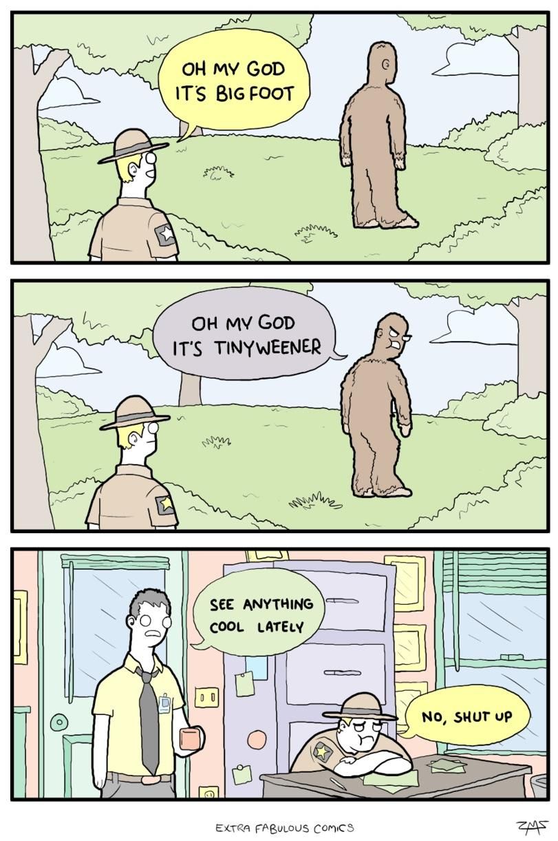 Wise cracking Bigfoot
