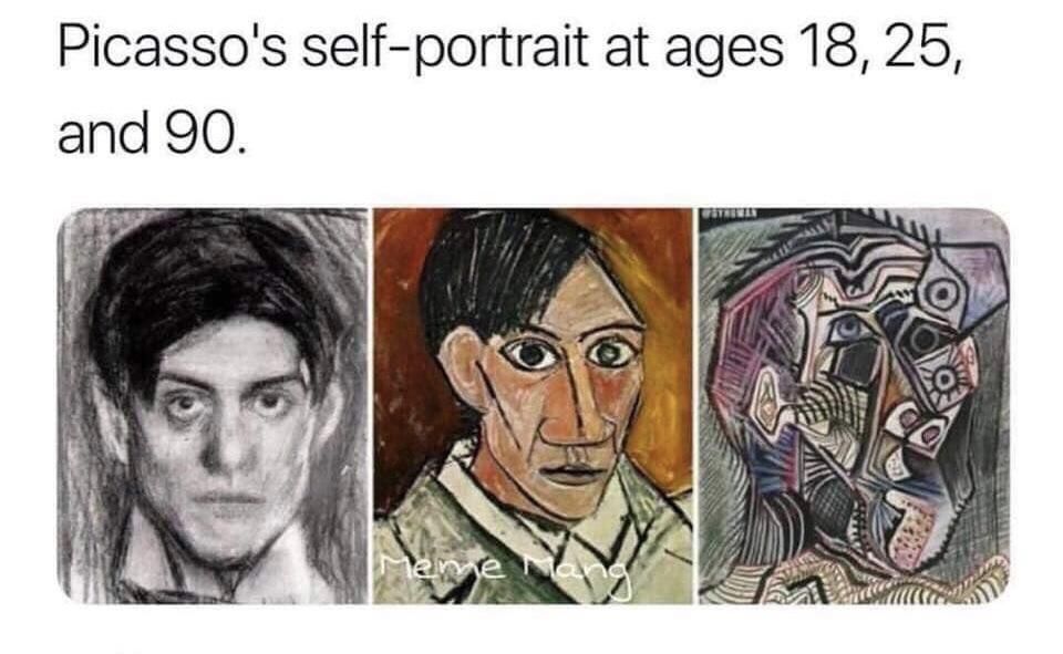 Picasso didn’t age well.