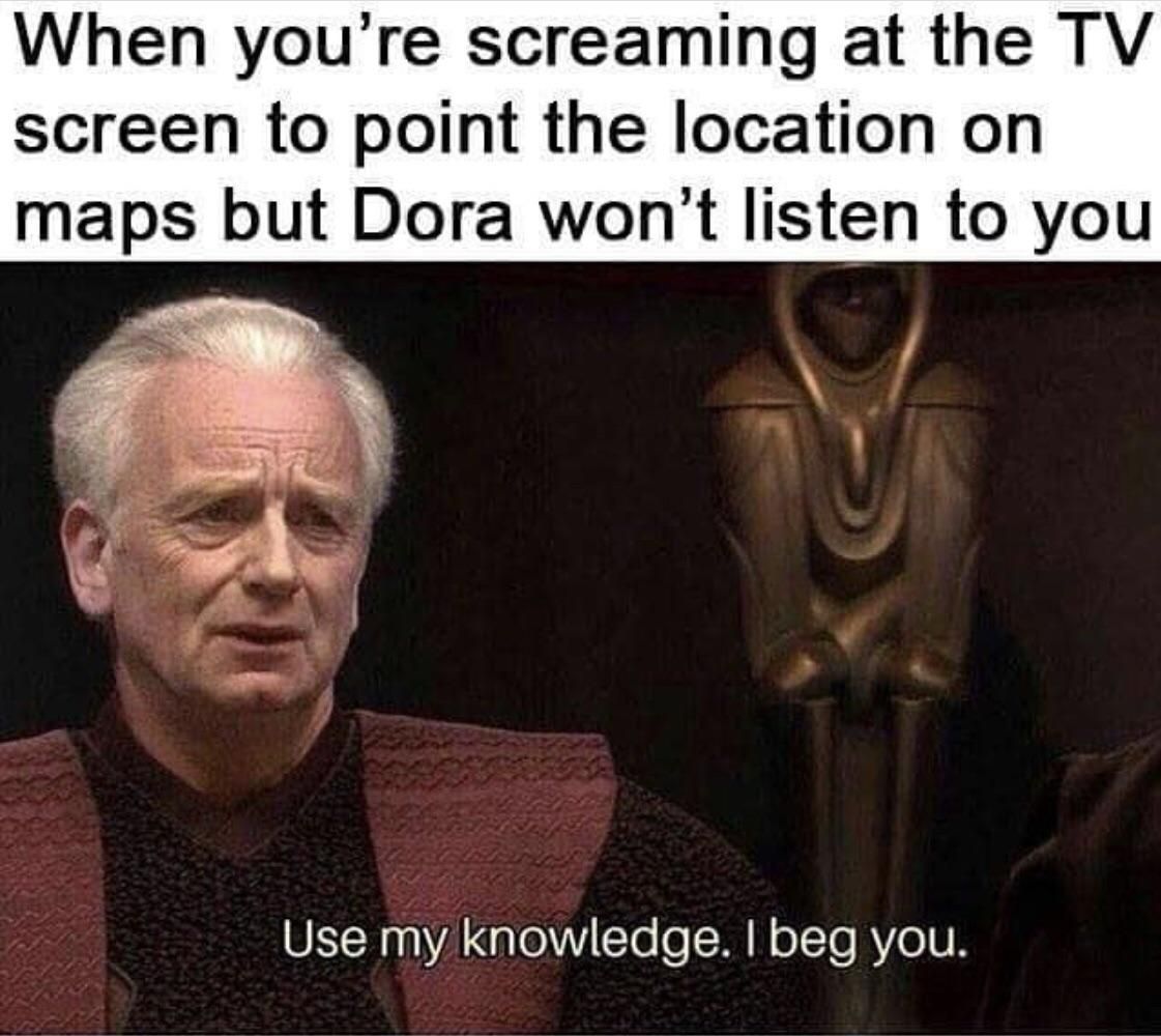 Dora never heard the tragedy of Darth Plagueis the Wise
