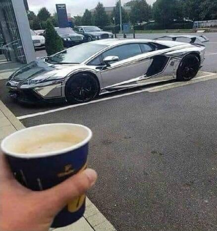After years of hard work, I got a good paying job and I’m finally able to afford this cup of coffee. Don’t give up on your dreams.