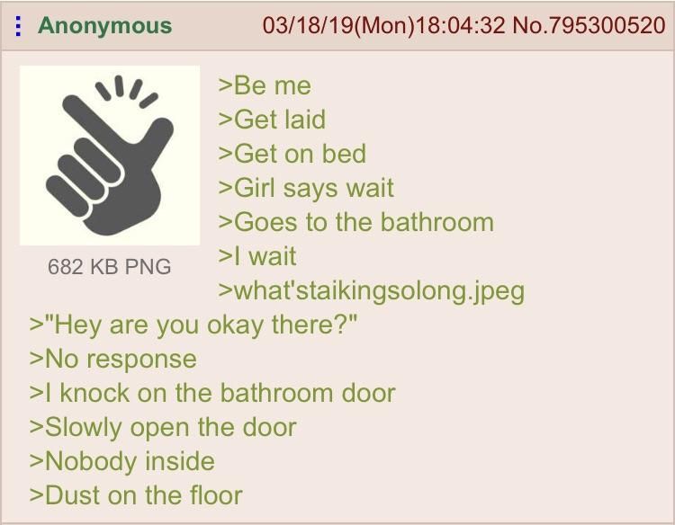 Anon gets laid