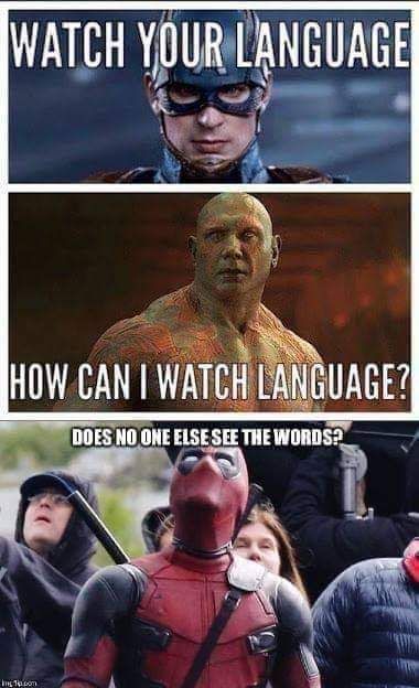 Watch your language.