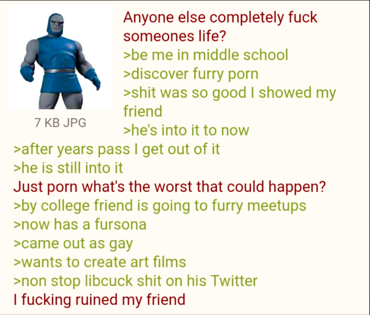 Anon ruins a life