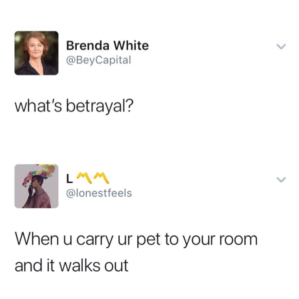 The worst betrayal of all
