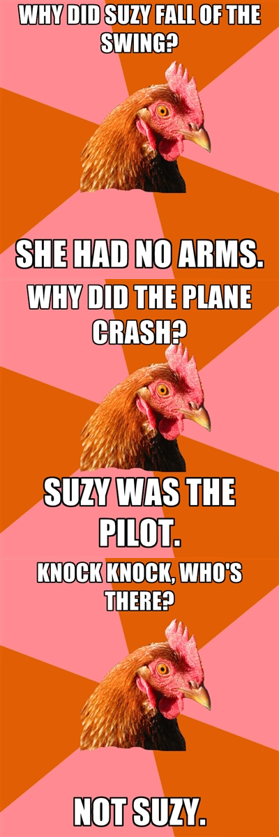 Poor Suzy..
