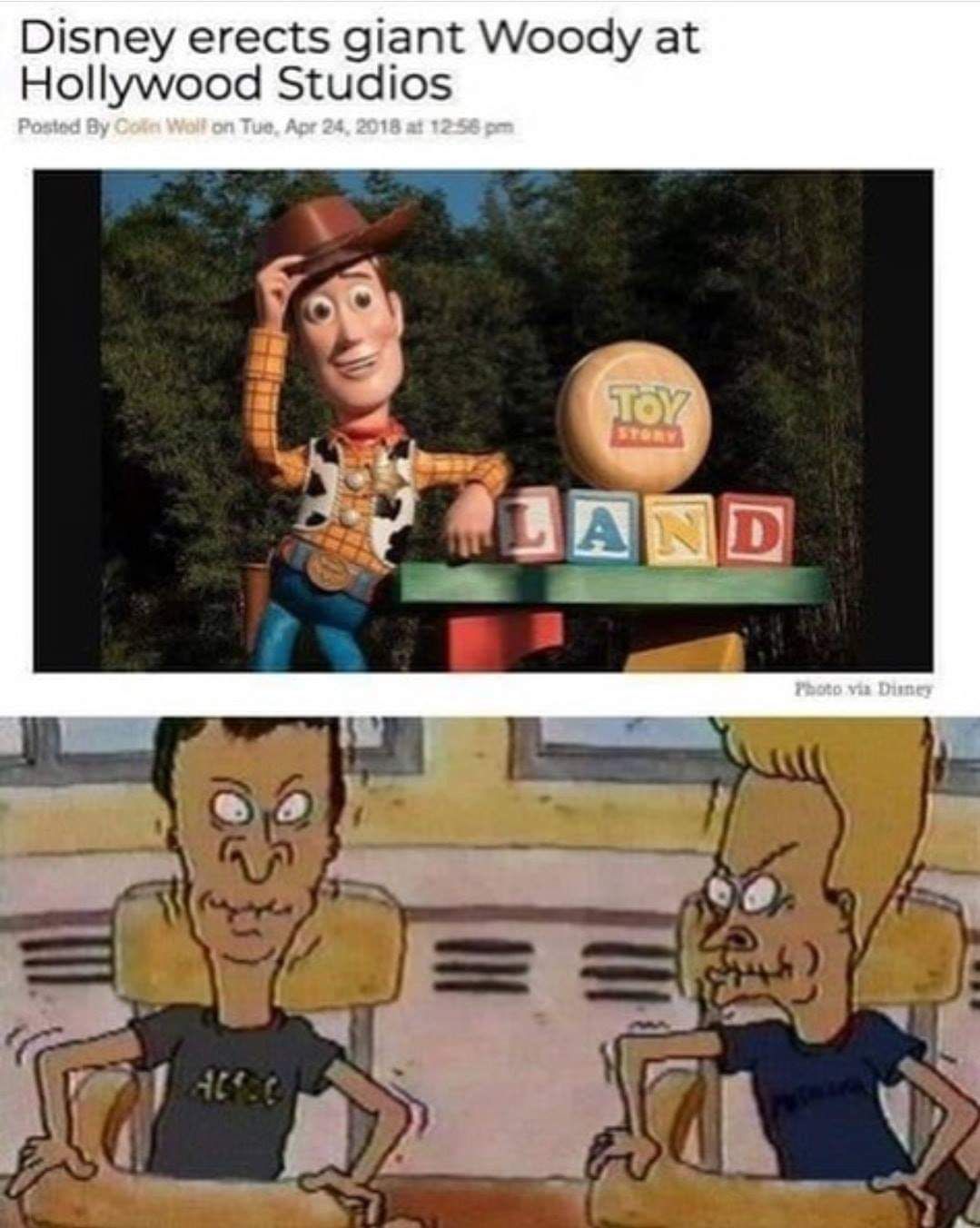 He said Woody