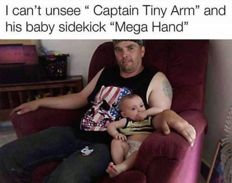 Captain tiny arm