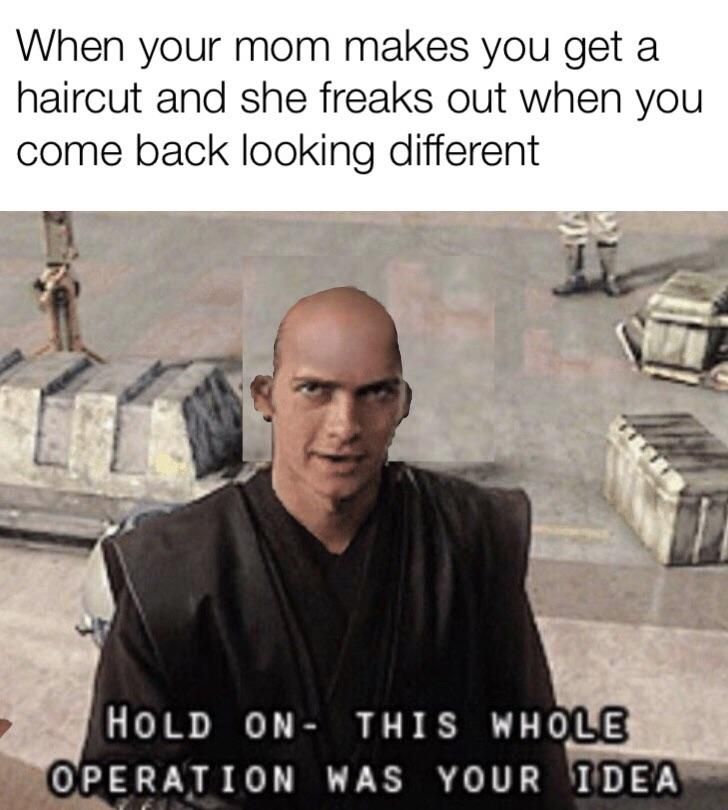 You're a bald one