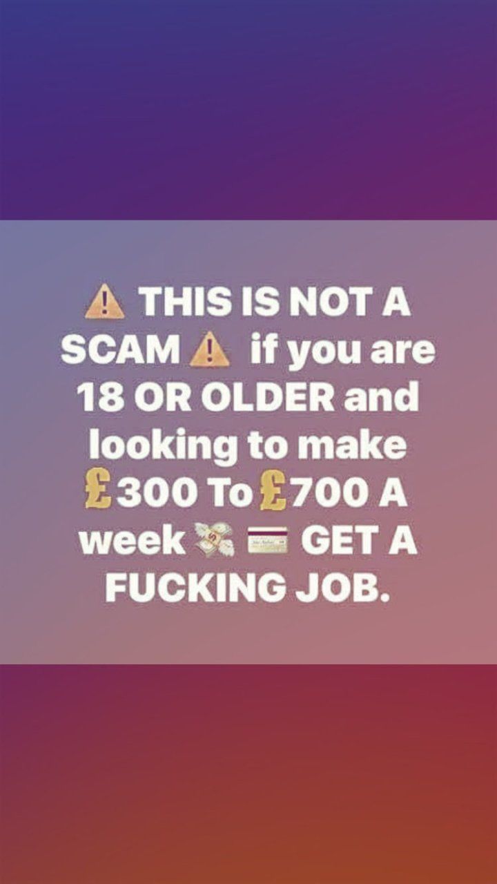 THIS IS NOT A SCAM!