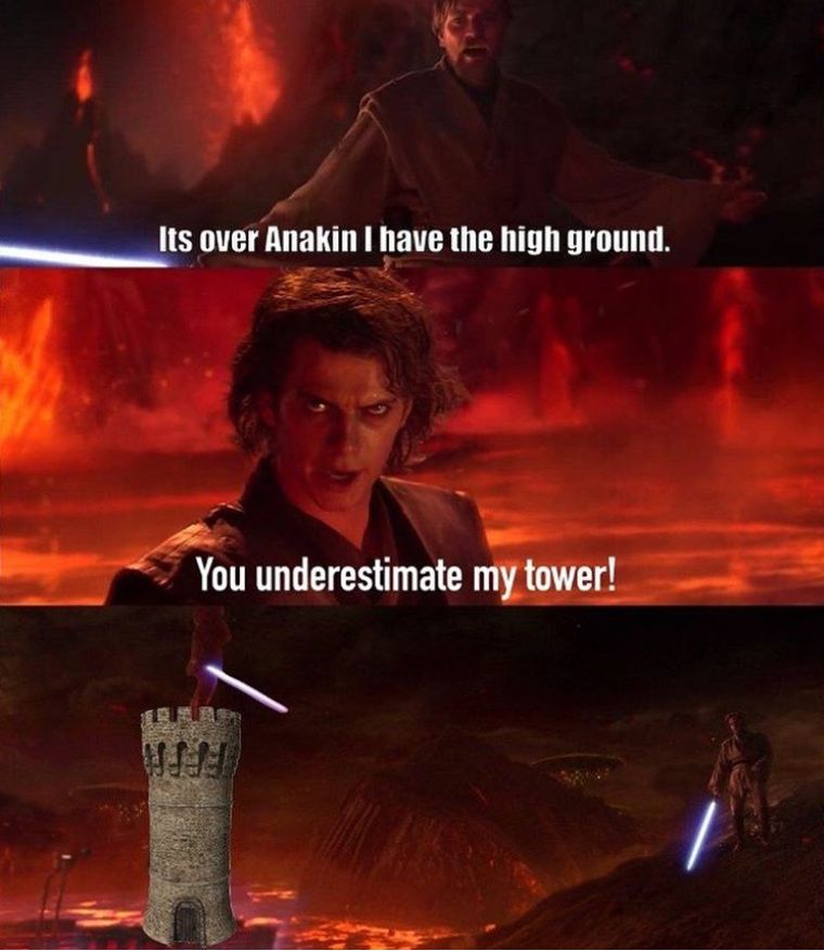 Who's got the high ground now?