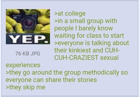Anon at college