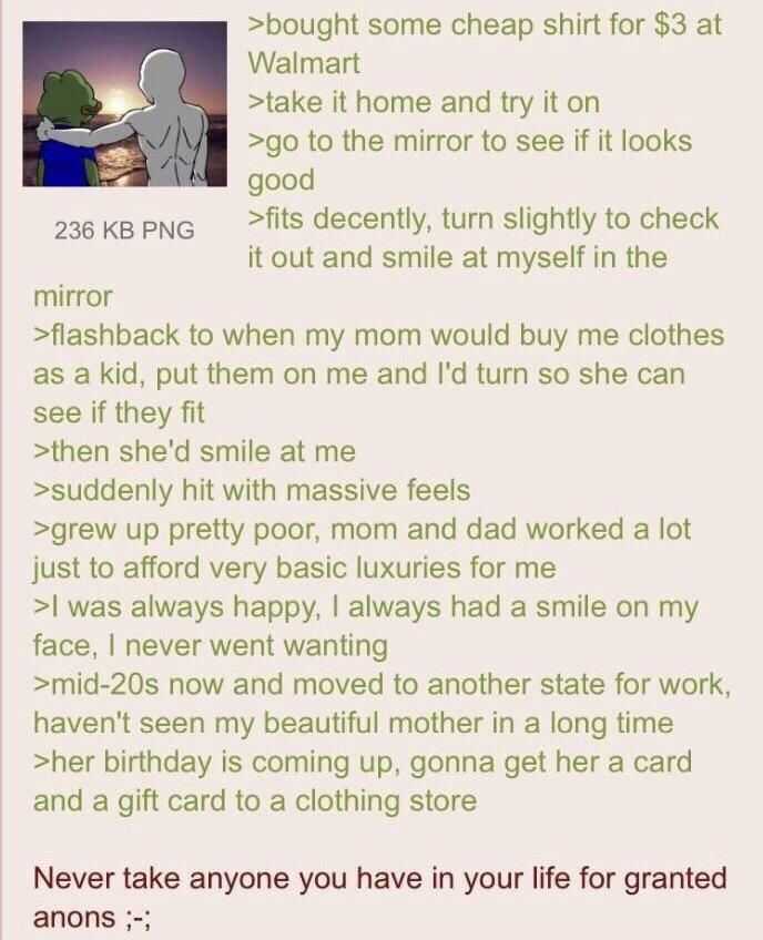 Anon buys clothes