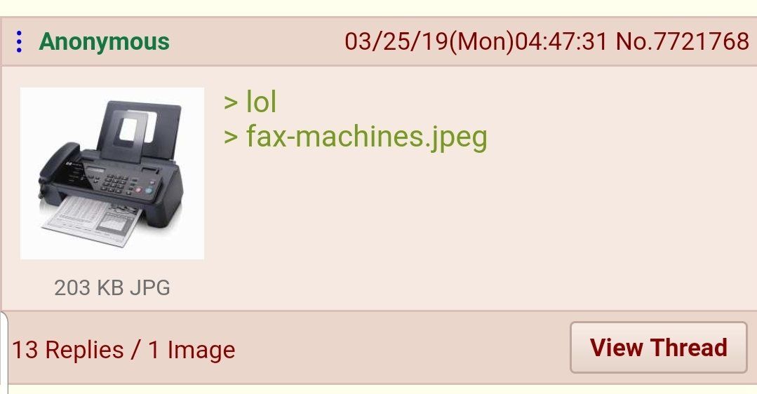 Anon has s fax