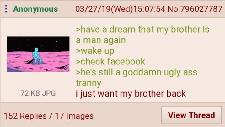 Anon is sad