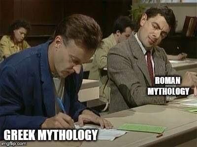 Greek vs. Roman mythology