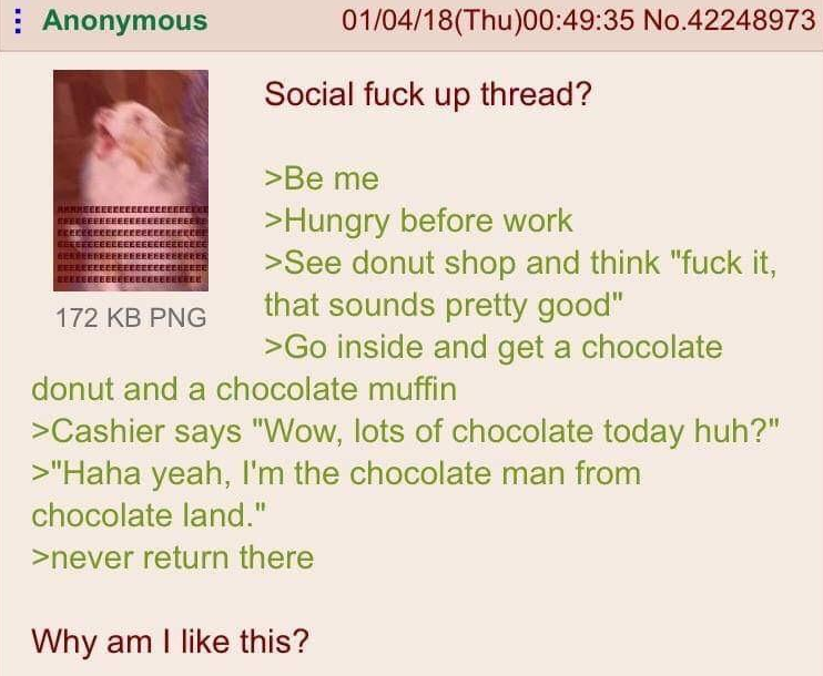 Anon likes chocolate
