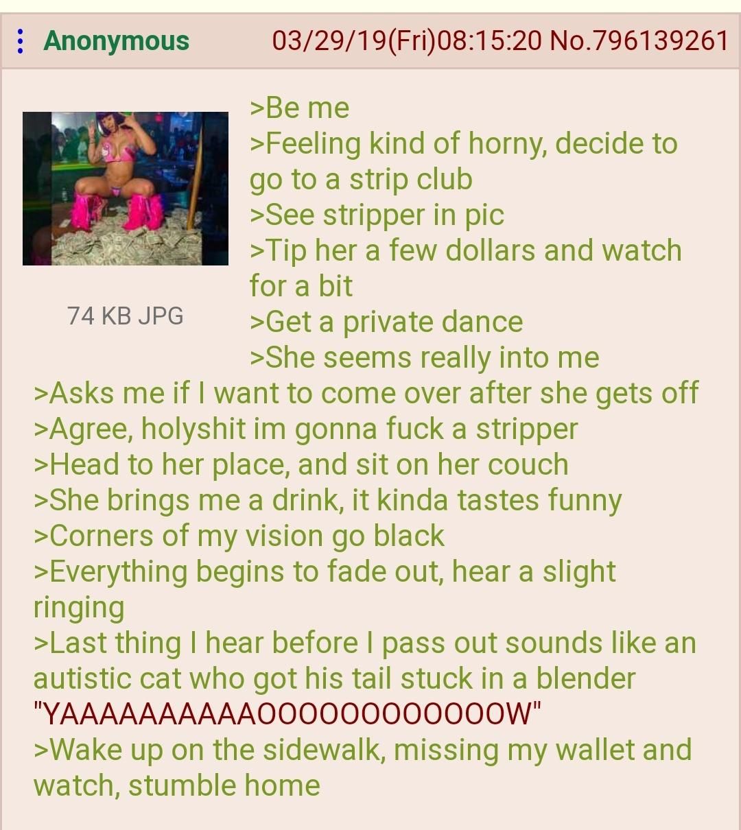 Anon and the stripper