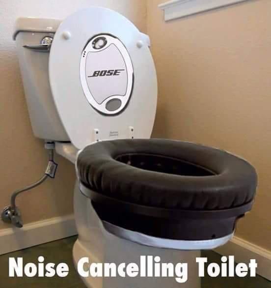 Noise Canceling Toilet