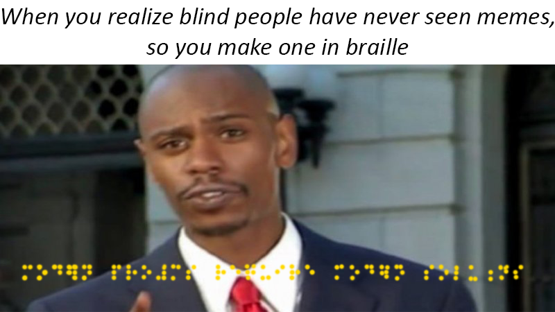 One for the blind bros