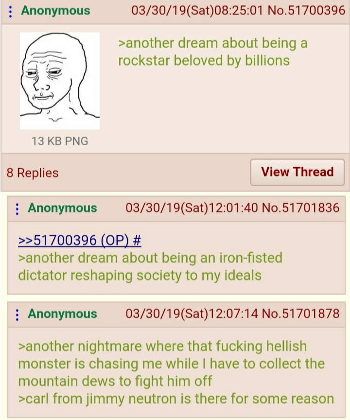 Anons have dreams too
