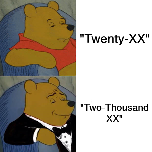 It's the current year