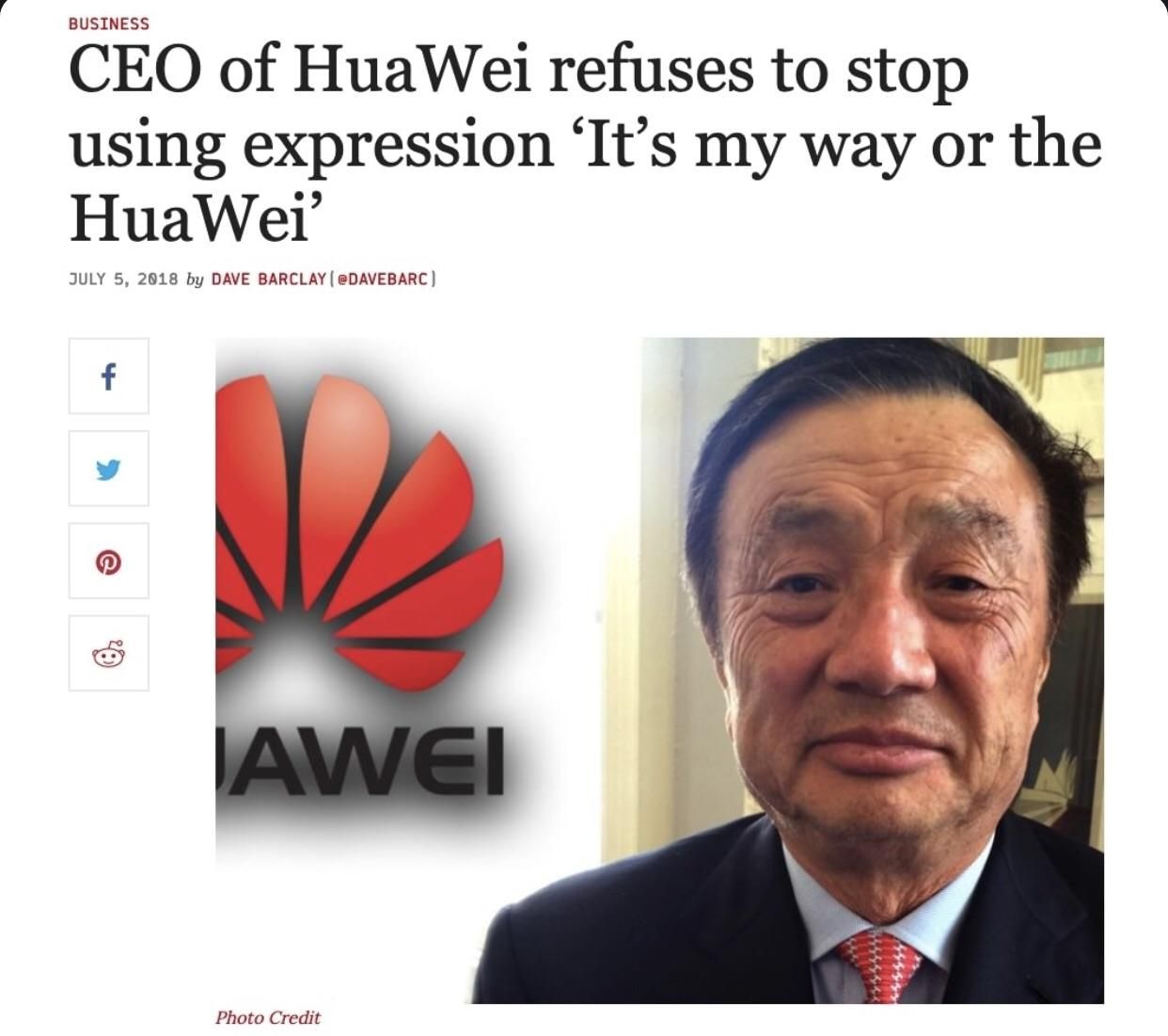 HuaWei to hell