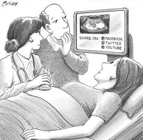 Yeah, because I would totally like to show my wife's unborn baby to everyone facebook