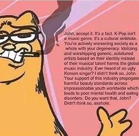 garfield laying down cold hard facts