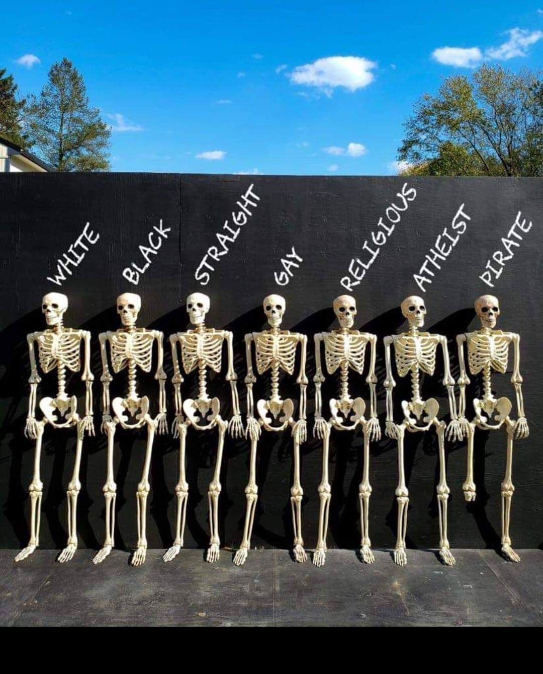 We are all the same, almost all the same.