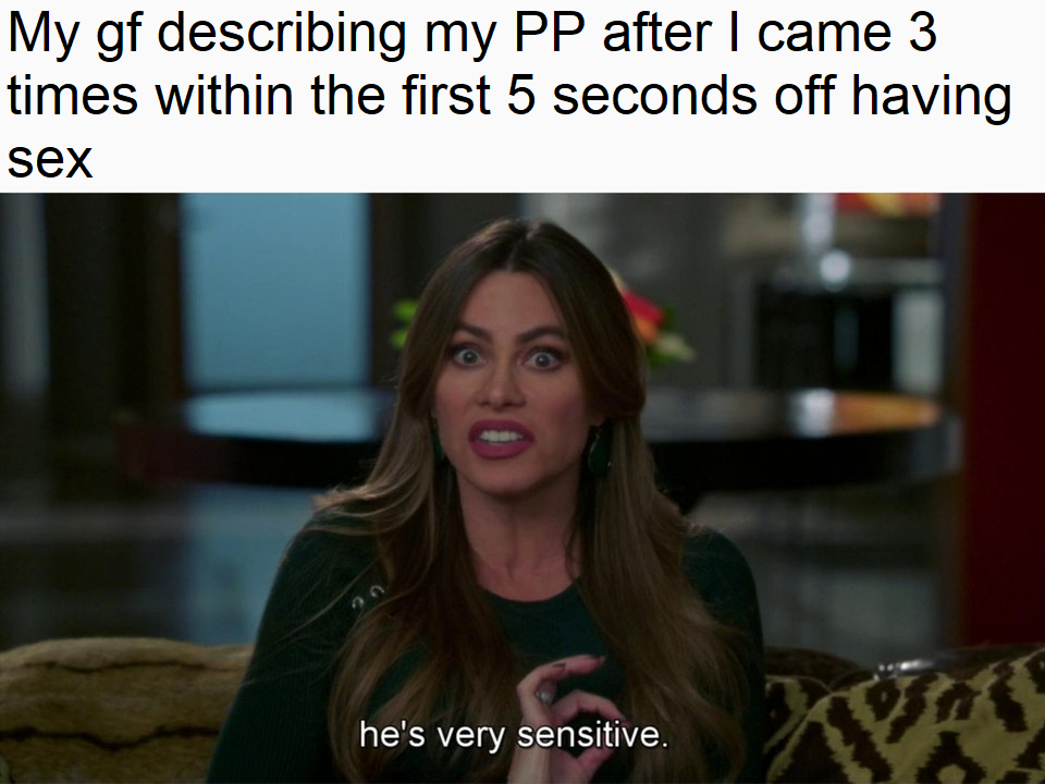 all the virgins here: "Pathetic"