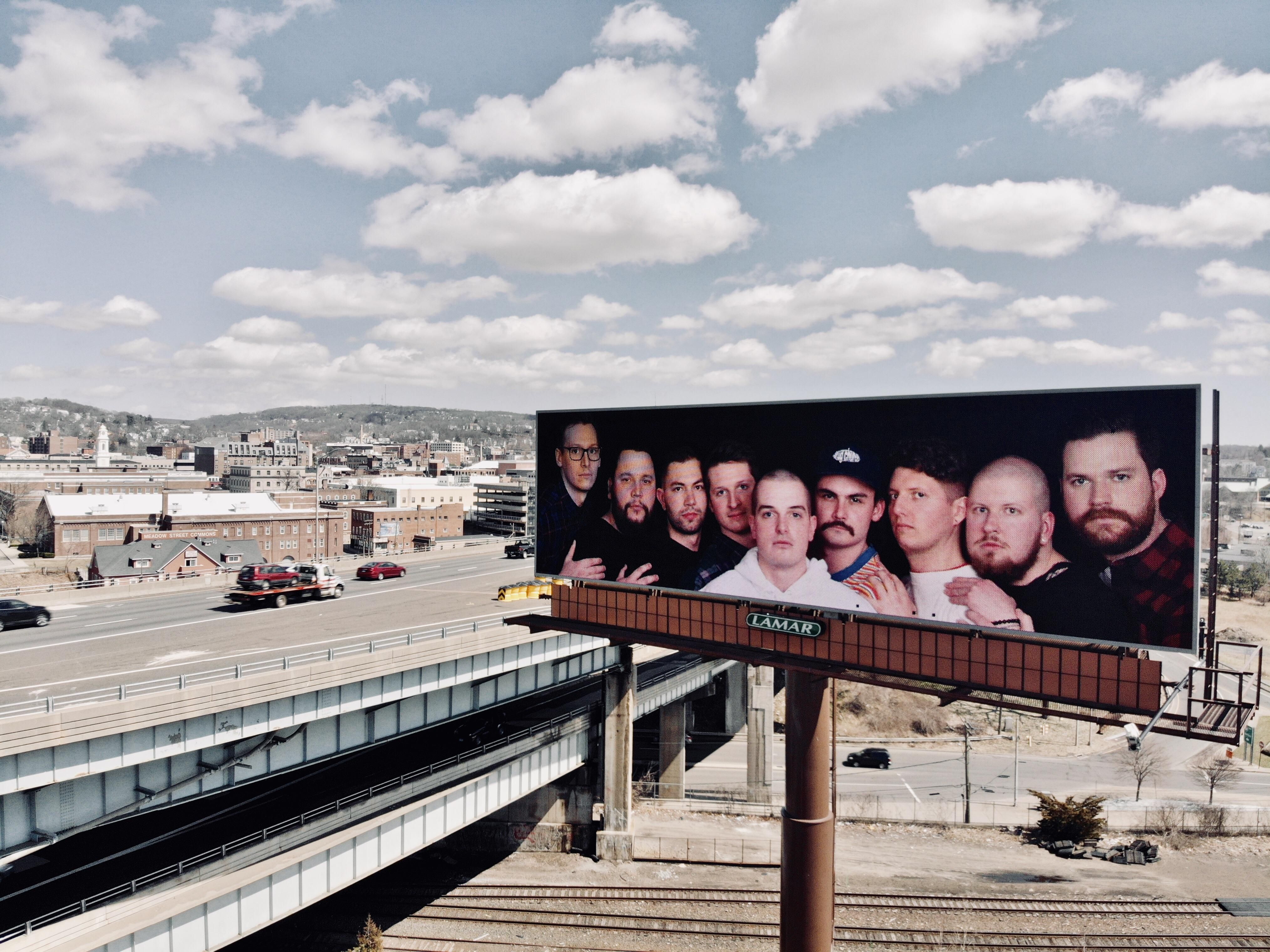 A few months ago, my friends and I got our photos taken at JC Penny Studios. Today, we put it up on a billboard in our hometown.