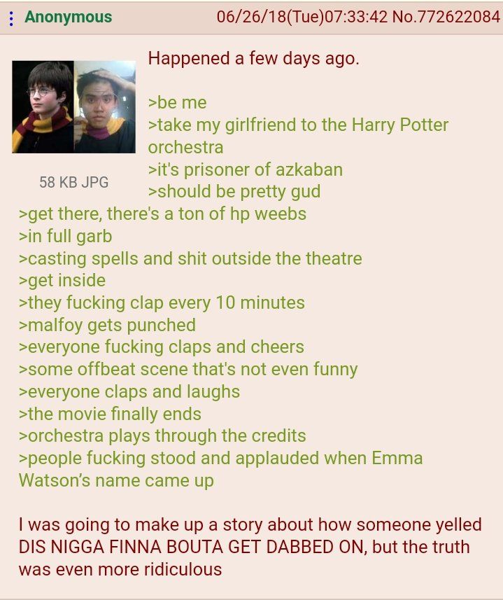 Anon watches Harry Potter