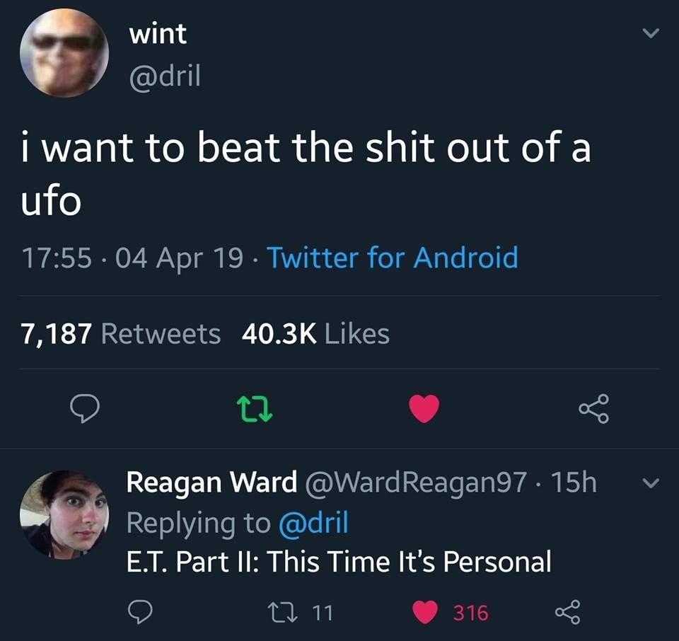 Who you gonna phone now E.T