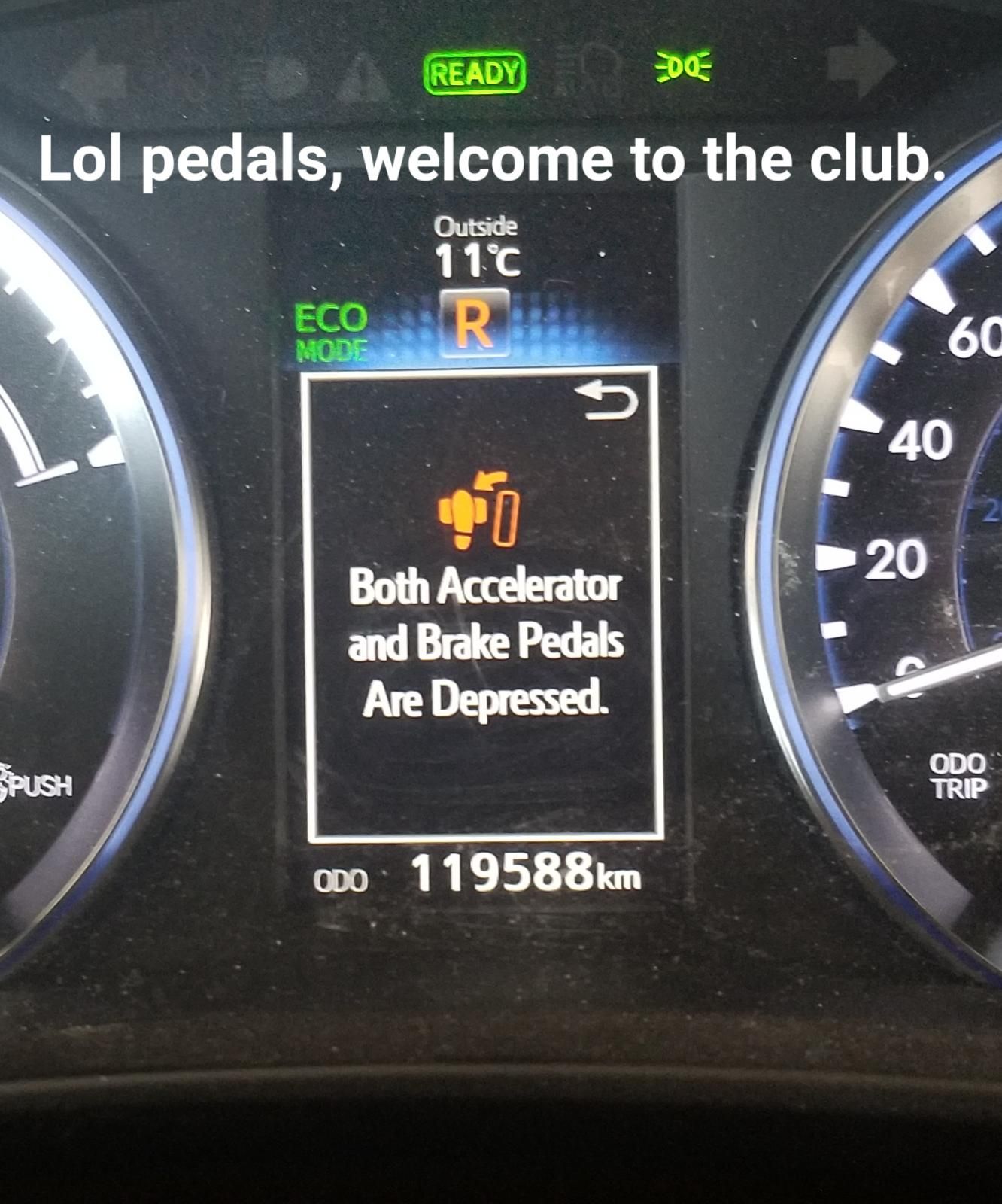 Lol pedals, welcome to the club.