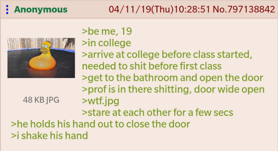 Anon goes to college