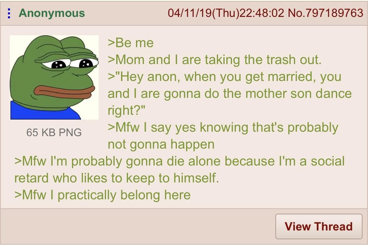Anon talks to his mom