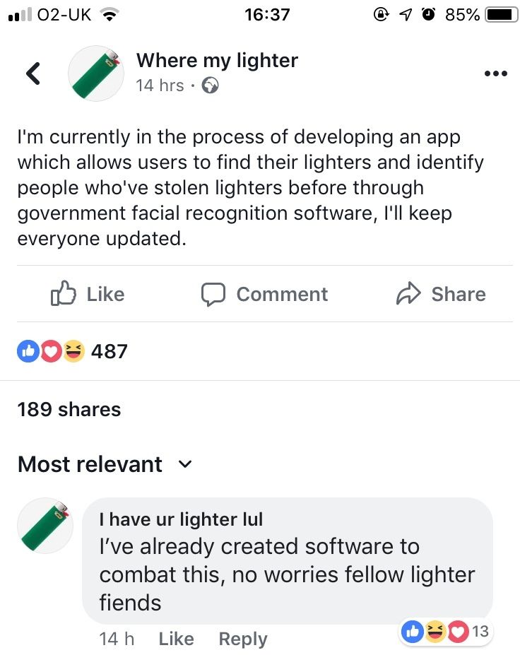 News on the lighter wars