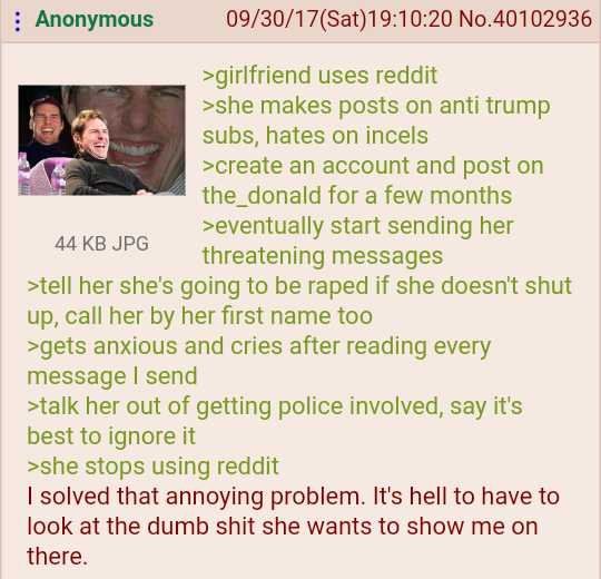 Anon the control freak