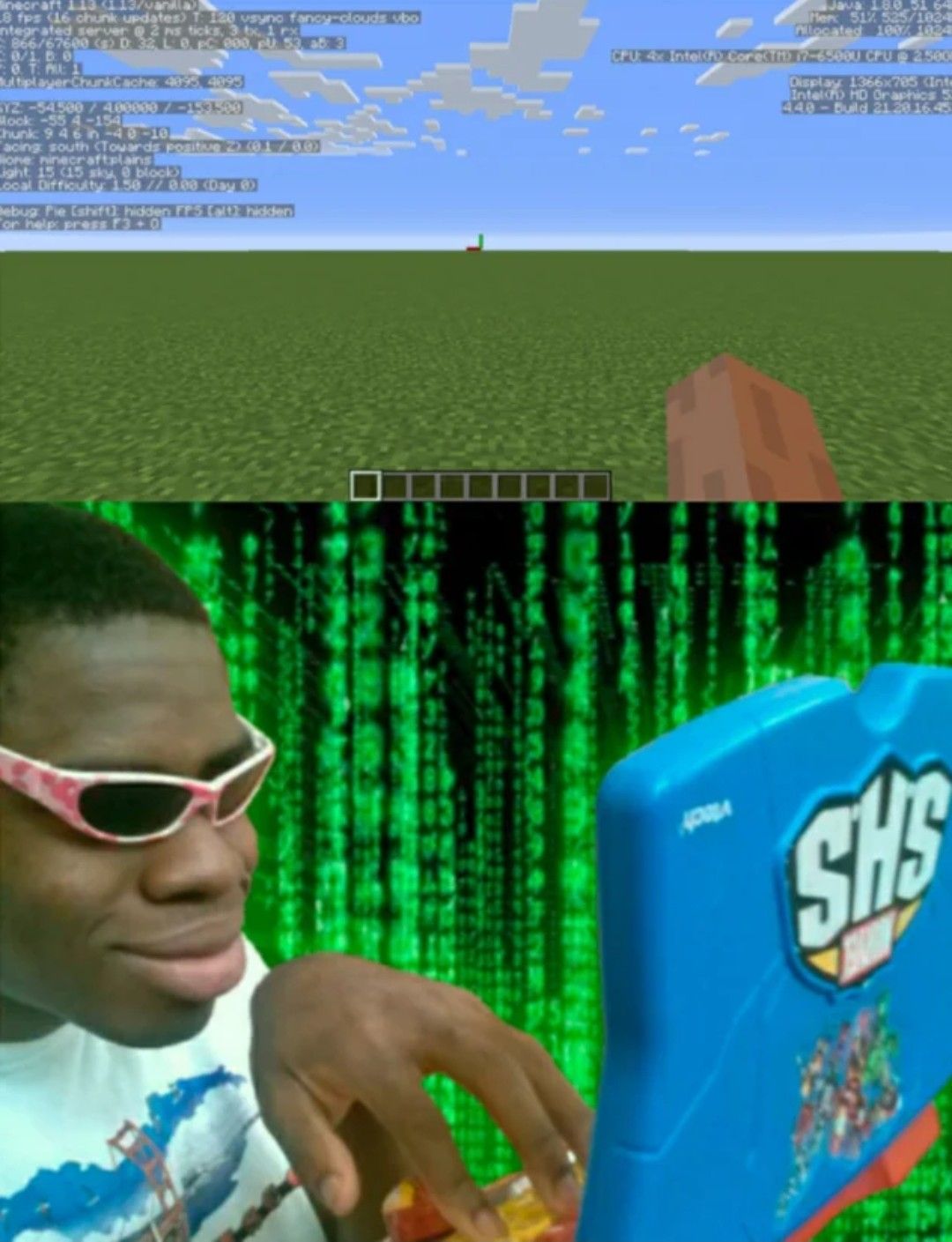 when you press F3