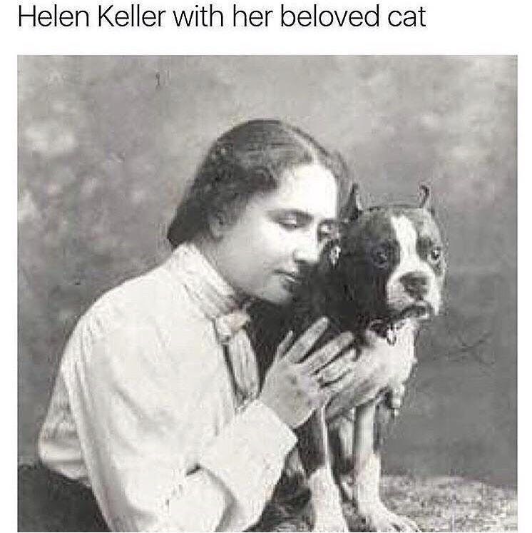 Helen Keller's cat