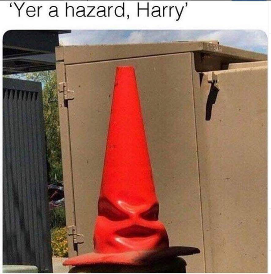 Yer a hazard, Harry!