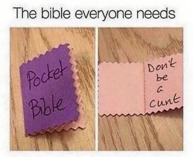 The only Bible that everyone can agree upon