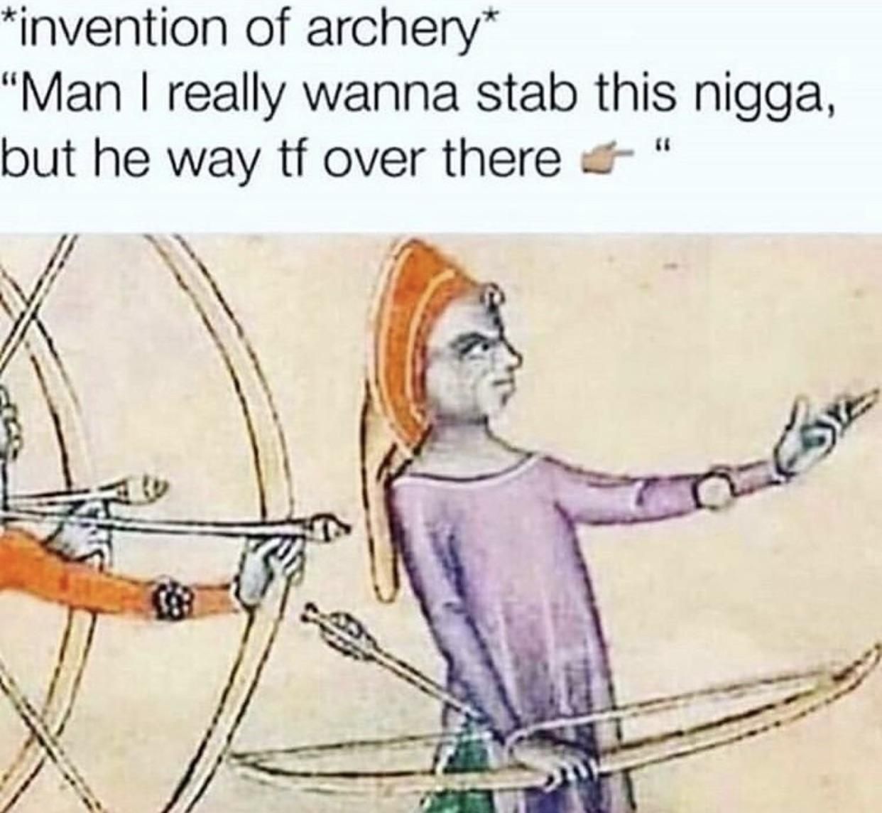 *invention of archery*