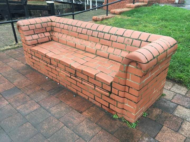 She's a brick....couch!