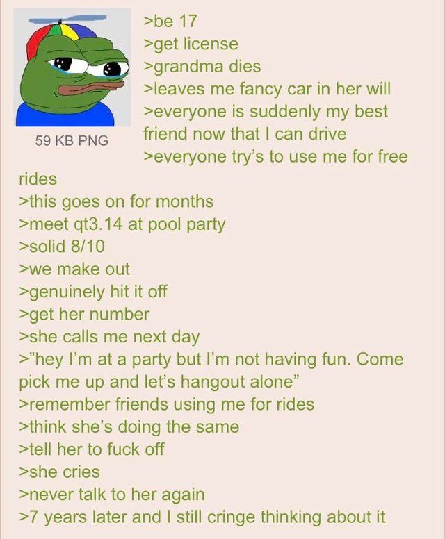 Anon gets his license