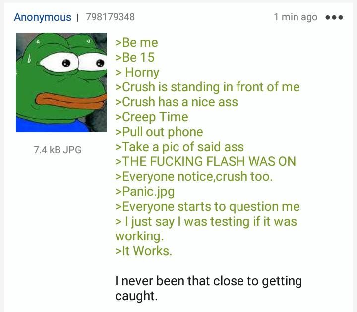 Anon gets caught 100%