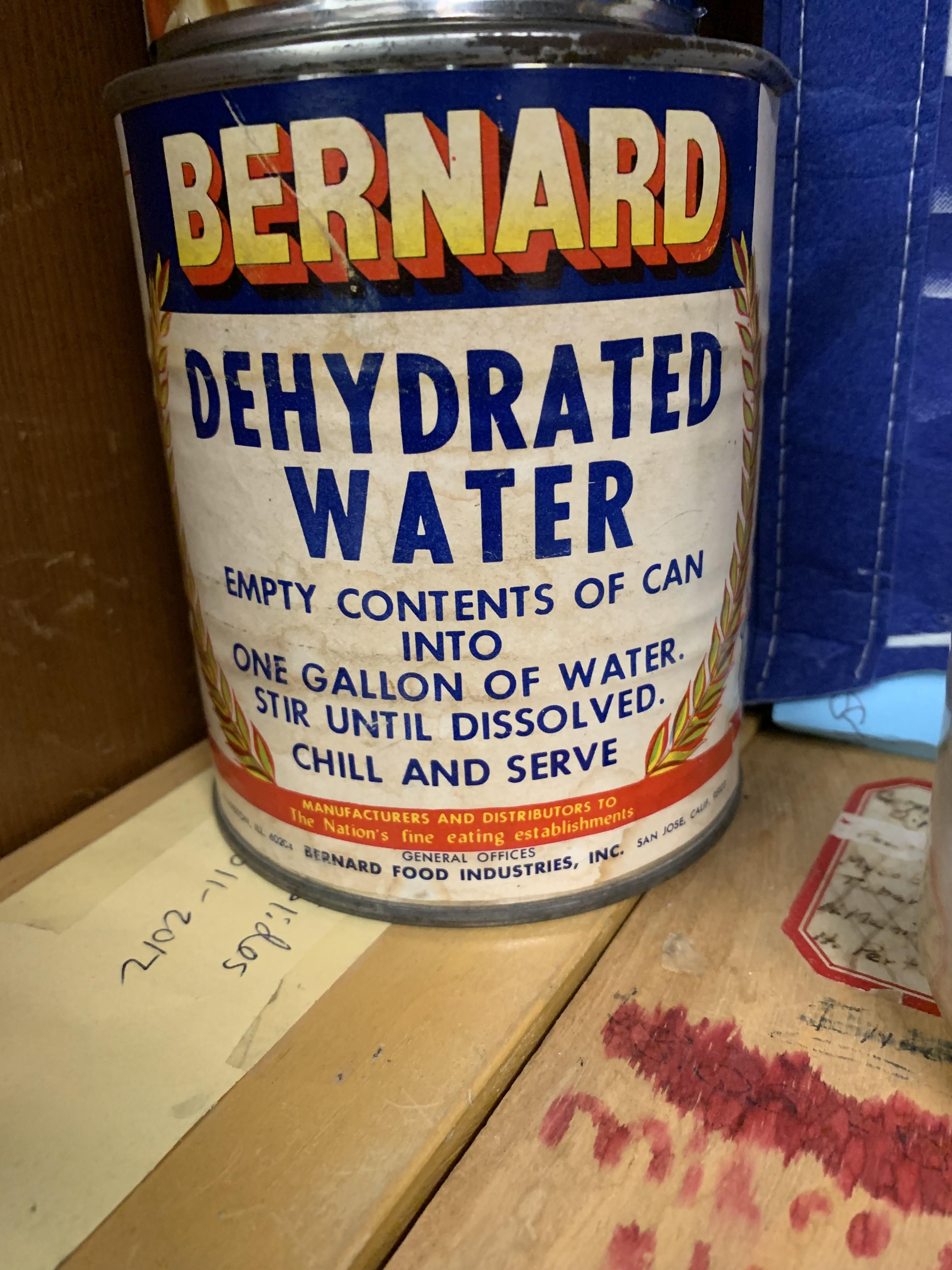 Found a can of dehydrated water